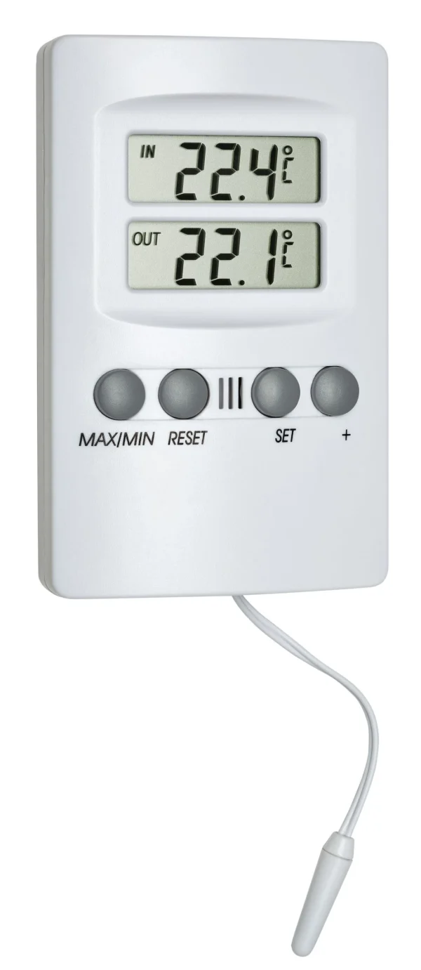 TFA Dostmann TFA 30.1024 Digitales Innen-Außen-Thermometer Mit Alarm 1