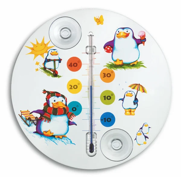 TFA Dostmann TFA 14.6016 Analoges Fensterthermometer PINGUIN 1