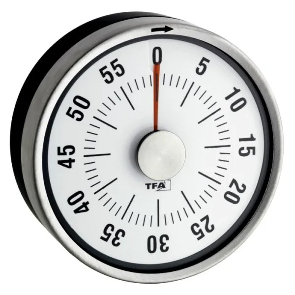 TFA Dostmann Qualitätstimer Mit Edelstahlgehäuse Puck TFA 38.1028 1