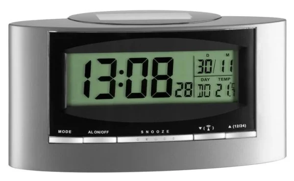 TFA Dostmann Funkwecker Solar Temperatur Nachtlicht TFA 98.1071 1