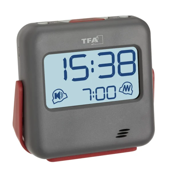 TFA Dostmann TFA 60.2031 BUZZ Digitaler Reisewecker Mit Vibration Quarzwecker 1