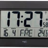 TFA Dostmann Funkuhr TFA 60.4519.01 Datum Wochentag Innentemperatur Wanduhr 7