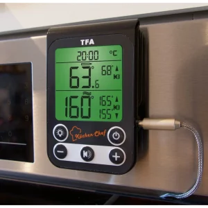 TFA Dostmann Küchen-Chef TFA 14.1512.01 Digitales Grill-Braten-Ofenthermometer 12