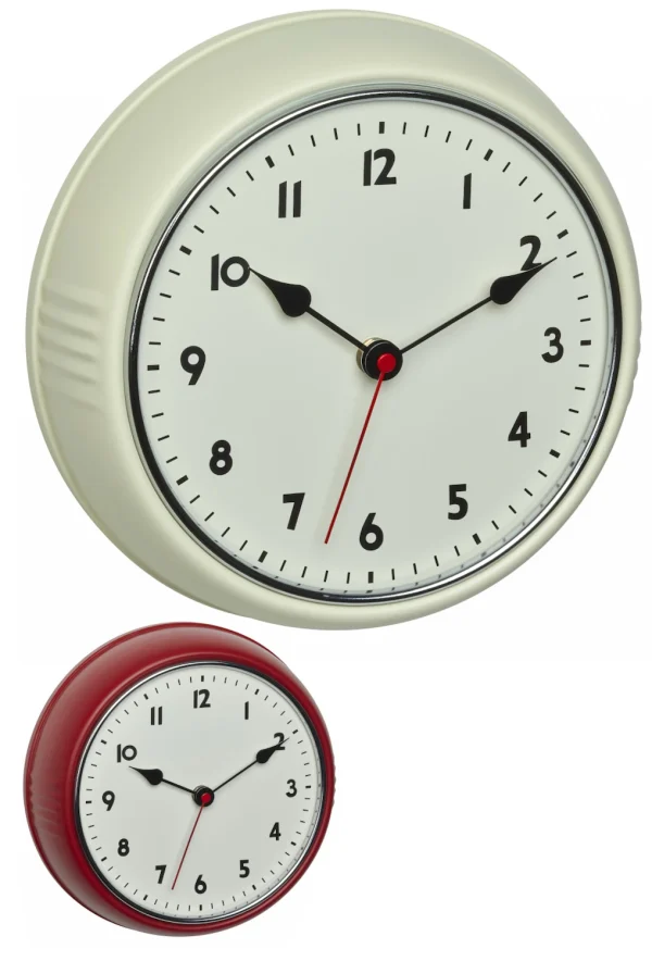 TFA Dostmann Analoge Funk-Wanduhr TFA 60.3541 Retro Uhr 240 Mm 1
