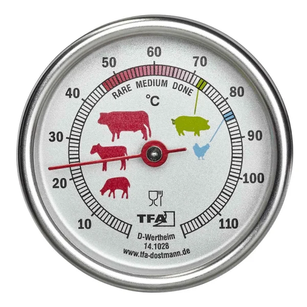 TFA Dostmann Analoges Bratenthermometer TFA 14.1028 Einstichthermometer Küchenhelfer 1