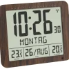 TFA Dostmann Funk Wanduhr TFA 60.4518.08 Funkwanduhren Digital Temperatur 5