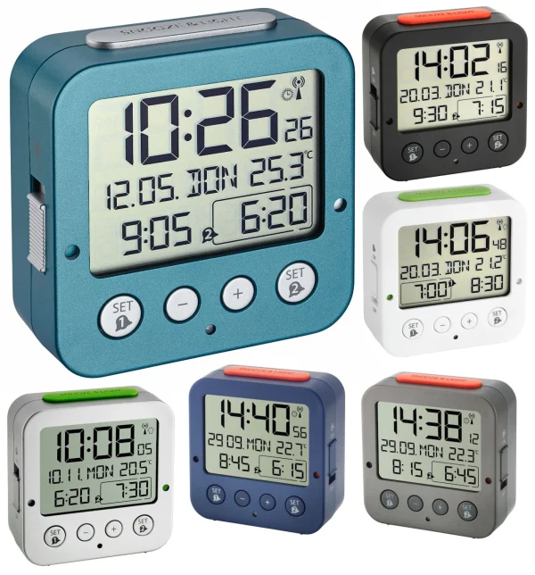 TFA Dostmann Funk-Wecker Bingo TFA 60.2528 Reisewecker 2 Alarme Beleuchtung 1
