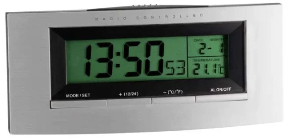 TFA Dostmann Funkwecker Isis Temperatur Kalender TFA 98.1030 1