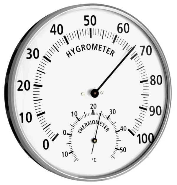 TFA Dostmann Thermometer-Hygrometer Metallgehäuse TFA 45.2019 1